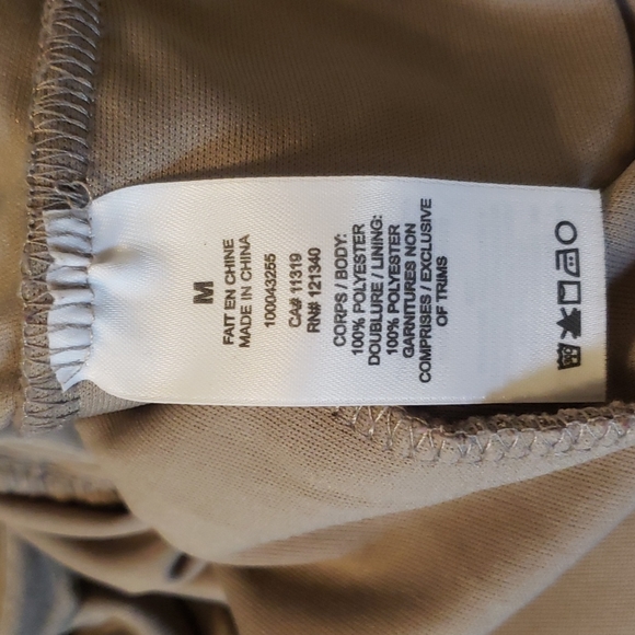 Dynamite long sleeved bodycon short dress with rouching size M sheer & lined - Picture 7 of 7